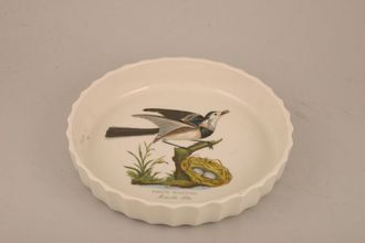 Sell Portmeirion Birds of Britain - Backstamp 2 - Green and Orange Flan Dish White Wagtail 8 1/4"