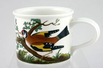 Sell Portmeirion Birds of Britain - Backstamp 2 - Green and Orange Teacup Drum shape - Goldfinch - Greenfinch 3 1/4" x 2 1/2"