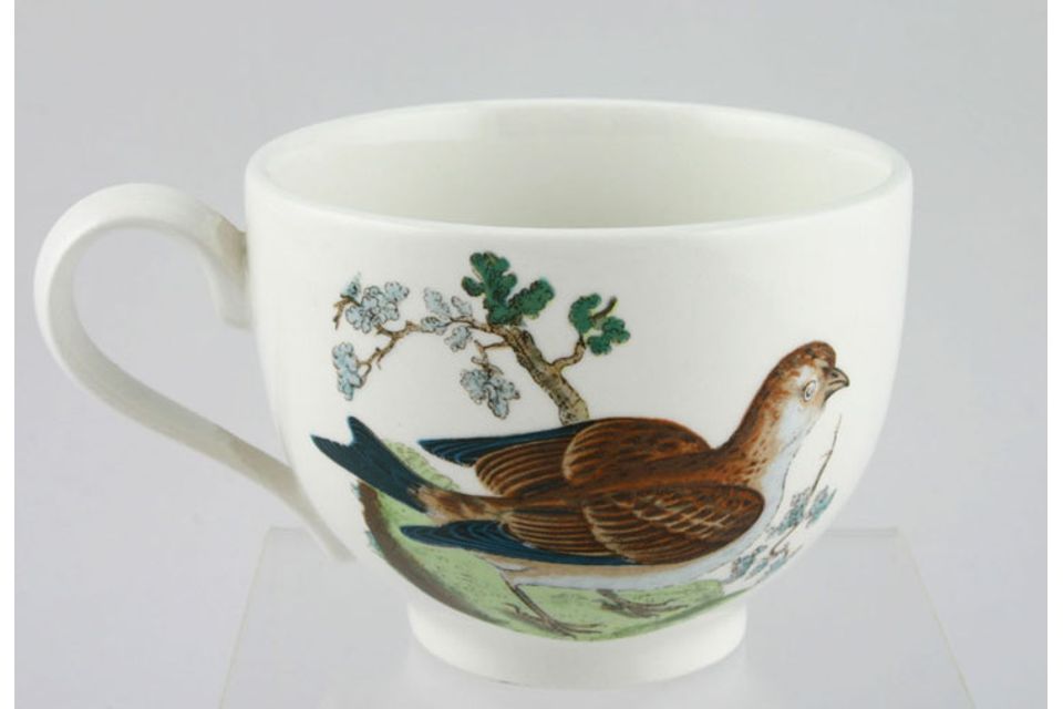 Portmeirion Birds of Britain - Backstamp 2 - Green and Orange Teacup Greenfinch + Linnet 3 1/2" x 2 5/8"