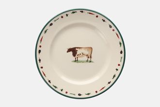 Cloverleaf Farm Animals Salad/Dessert Plate Cow and Vegetables 9"