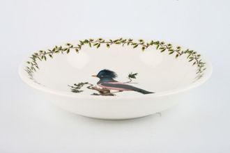 Portmeirion Birds of Britain - Backstamp 3 - New Pasta Bowl Rose Coloured Starling 8 1/2"