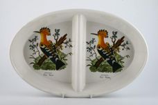 Portmeirion Birds of Britain - Backstamp 3 - New Serving Dish Oval - Divided - Hoopoe 14 1/4" x 9 1/8" thumb 2