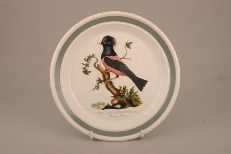 Portmeirion Birds of Britain - Backstamp 1 - Old Salad/Dessert Plate Rose Coloured Starling 8 1/2"