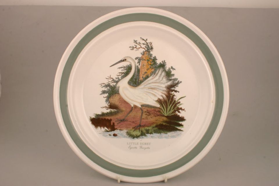 Portmeirion Birds of Britain - Backstamp 1 - Old Platter Little Egret - Round 12 1/4"