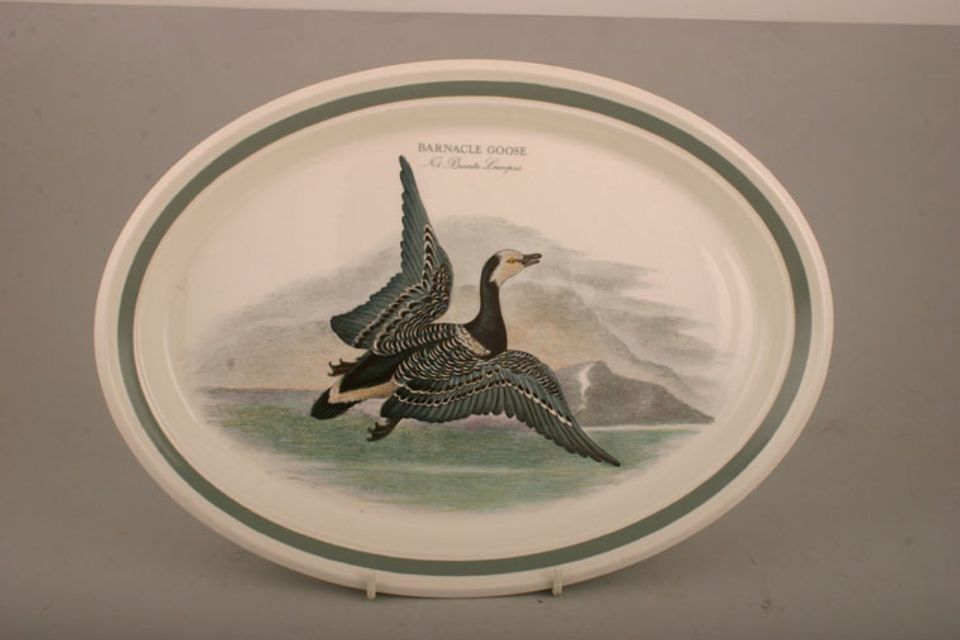 Portmeirion Birds of Britain - Backstamp 1 - Old Oval Platter Barnacle Goose 13"