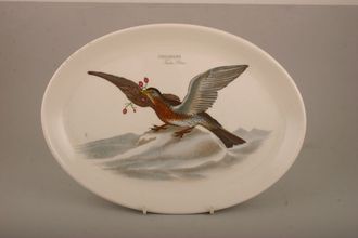 Sell Portmeirion Birds of Britain - Backstamp 1 - Old Oval Platter Portmeirion - Fieldfare - No Green Band 13"