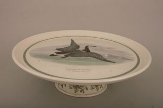 Portmeirion Birds of Britain - Backstamp 1 - Old Cake Stand Footed - Barnacle - Goose 12 1/4"