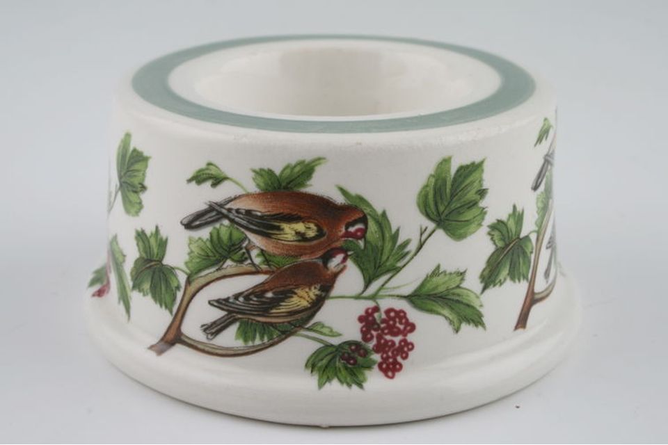 Portmeirion Birds of Britain - Backstamp 1 - Old Tea Light Holder Goldfinches 3 1/4" x 1 5/8"