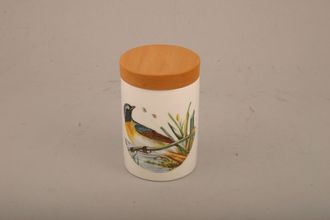 Sell Portmeirion Birds of Britain - Backstamp 1 - Old Storage Jar + Lid Redstart 2 3/8" x 3 1/8"