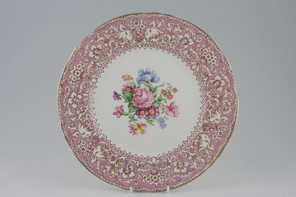 Crown Staffordshire Ellesmere - Pink Dinner Plate 10 5/8"
