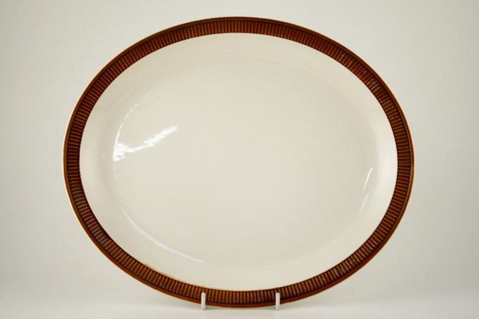 Poole Chestnut Oval Platter 13 3/8"
