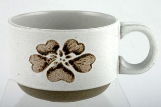 Sell Midwinter Brown Print Teacup Flower Design 3 1/2" x 2 1/2"