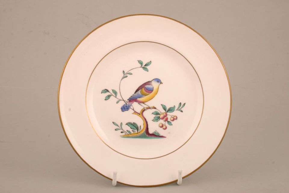 Spode Queen's Bird - White - Gold Rim Tea / Side Plate 6 1/4"