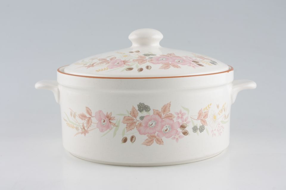 Boots Hedge Rose Casserole Dish + Lid Eared - Round 5pt