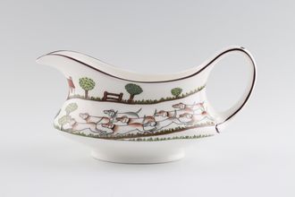 Sell Crown Staffordshire Hunting Scene Sauce Boat
