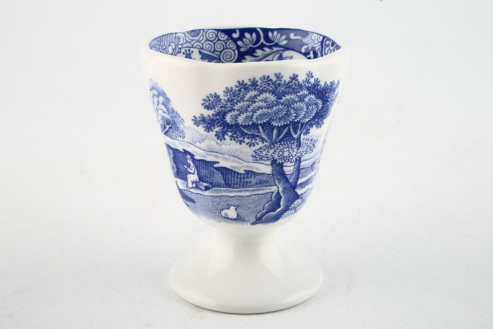 Spode Blue Italian Egg Cup Footed 2" x 2 3/8"