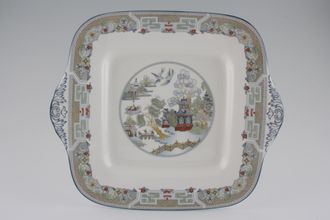 Wedgwood Chinese Legend Cake Plate Square, eared 10 3/4"