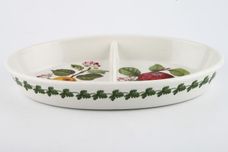 Portmeirion Pomona - Older Backstamps Serving Dish Oval - Divided - The Ingestrie Pippin - The Hoary Morning Apple 11 3/8" x 7" thumb 1