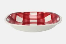 T G Green Patio Gingham - Red Bowl Square 7 1/2" thumb 1