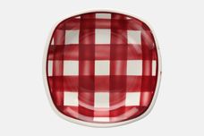 T G Green Patio Gingham - Red Bowl Square 7 1/2" thumb 2