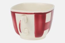 T G Green Patio Gingham - Red Teacup Square 3 1/4" x 2 1/2" thumb 2