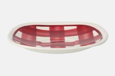 T G Green Patio Gingham - Red Tea Saucer Square 5 7/8" thumb 2