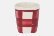T G Green Patio Gingham - Red Egg Cup Square 1 7/8" x 2" thumb 1