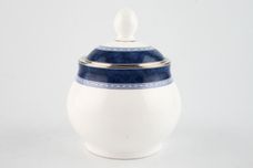 Royal Doulton Blue Marble Sugar Bowl - Lidded (Tea) St.Andrews Backstamp thumb 1