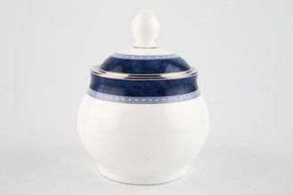 Royal Doulton Blue Marble Sugar Bowl - Lidded (Tea) St.Andrews Backstamp