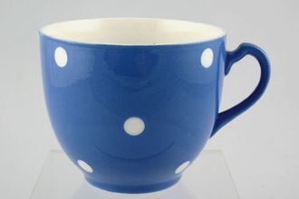 T G Green Blue Domino Breakfast Cup 3 1/2" x 3"