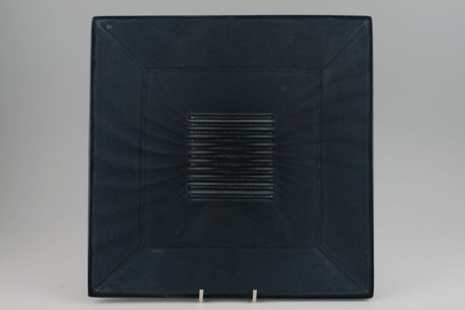 TTC Mottled Dark Blue Plate Large - Square 12 1/8" x 12 1/8"