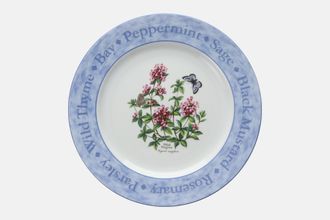 Sell Royal Worcester Herb Garden Dinner Plate Wild Thyme - Blue Borders 10 5/8"