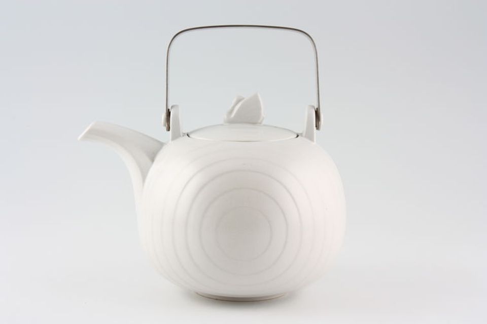 Hornsea Swan Lake - Grey Teapot Metal handle 1 1/2pt