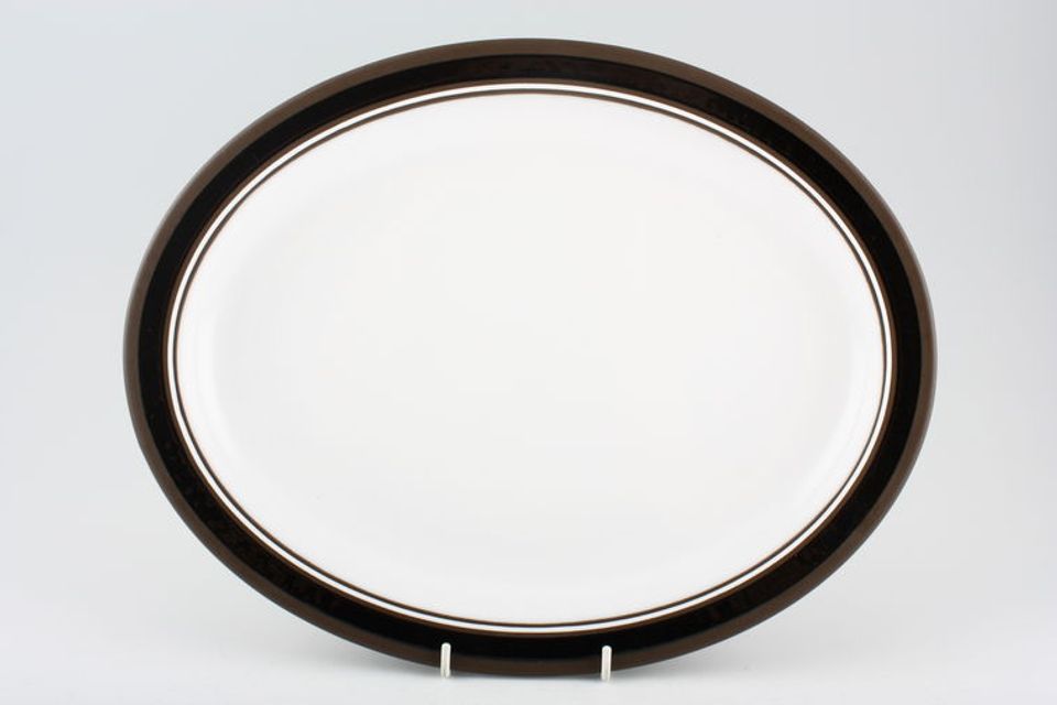 Hornsea Contrast Oval Platter 13 3/4"