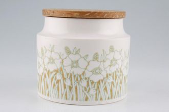 Sell Hornsea Fleur Storage Jar + Lid Size represents height. plain 4 1/2"
