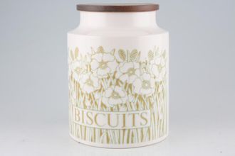 Hornsea Fleur Storage Jar + Lid Size represents height. Biscuit jar 8"