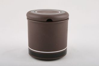 Hornsea Contrast Jam Pot + Lid Snip in lid 3 1/2" x 3 3/4"