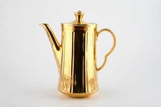 Royal Worcester Gold Lustre - Fluted Coffee Pot 2pt