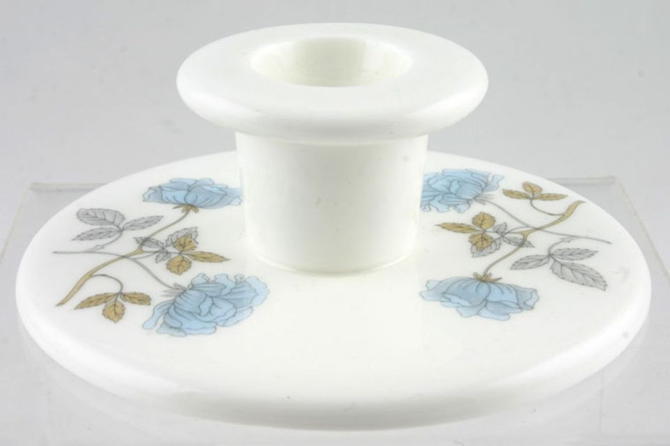 Wedgwood Ice Rose Candlestick Low banquet candlestick 1 1/4"