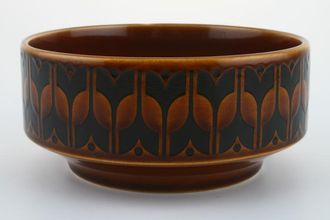 Sell Hornsea Heirloom - Brown Soup / Cereal Bowl Straight Sides/ Pattern on Outside 5"