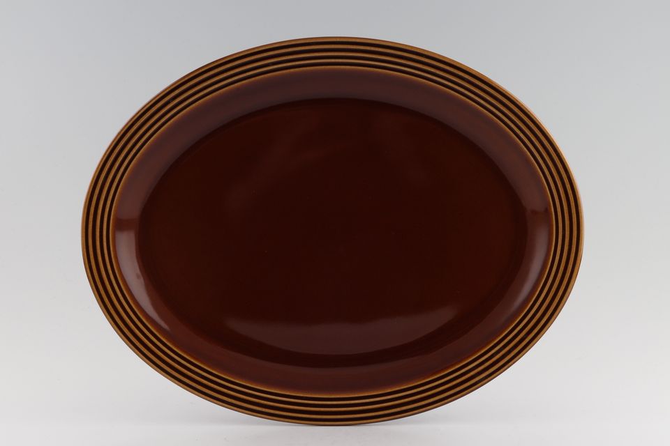 Hornsea Heirloom - Brown Oval Platter 13 1/4"