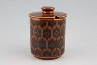 Hornsea Heirloom - Brown Jam Pot + Lid Pottery Lid 3 1/8" x 3 1/2"