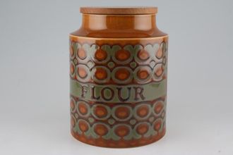 Hornsea Bronte Storage Jar + Lid Size represents height. Flour 8"