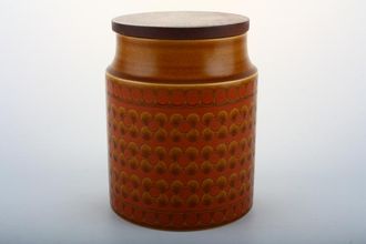 Sell Hornsea Saffron Storage Jar + Lid Size represents height. Plain 6"
