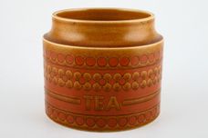 Hornsea Saffron Storage Jar + Lid Size represents height. Tea 4" thumb 2