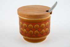 Hornsea Saffron Mustard Pot + Lid Small Spoon NOT Included 1 3/4" x 1 1/2" thumb 1