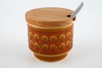 Hornsea Saffron Mustard Pot + Lid Small Spoon NOT Included 1 3/4" x 1 1/2"