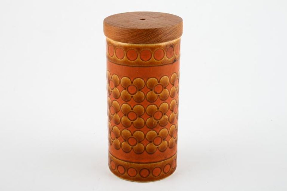 Hornsea Saffron Salt Pot Wooden lid 4"