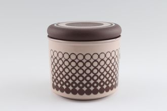 Hornsea Coral Jam Pot + Lid 3 3/8" x 3 1/8"