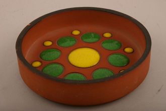 Hornsea Muramic Scatter Dish Yellow - Green Pebbles 4 7/8"